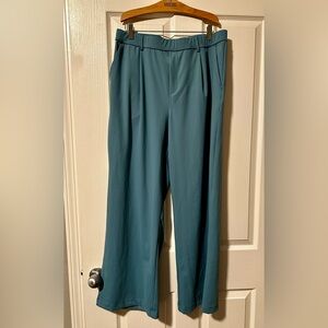Halara, High Waisted Plicated Side Pocket Straight Leg Work Pants, Sz XL